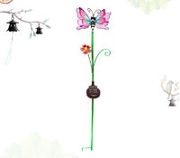 latest energy-saving decorative solar stake lights, Led color butterfly